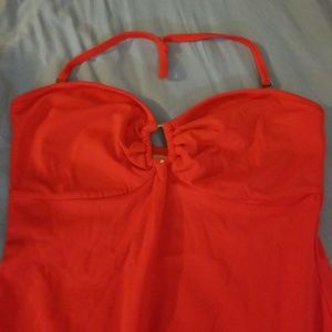 Orange 1 piece bathing suit